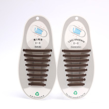 Custom Logo Printed Multi Color Lazy Elastic Silicone No Tie Running Shoelaces